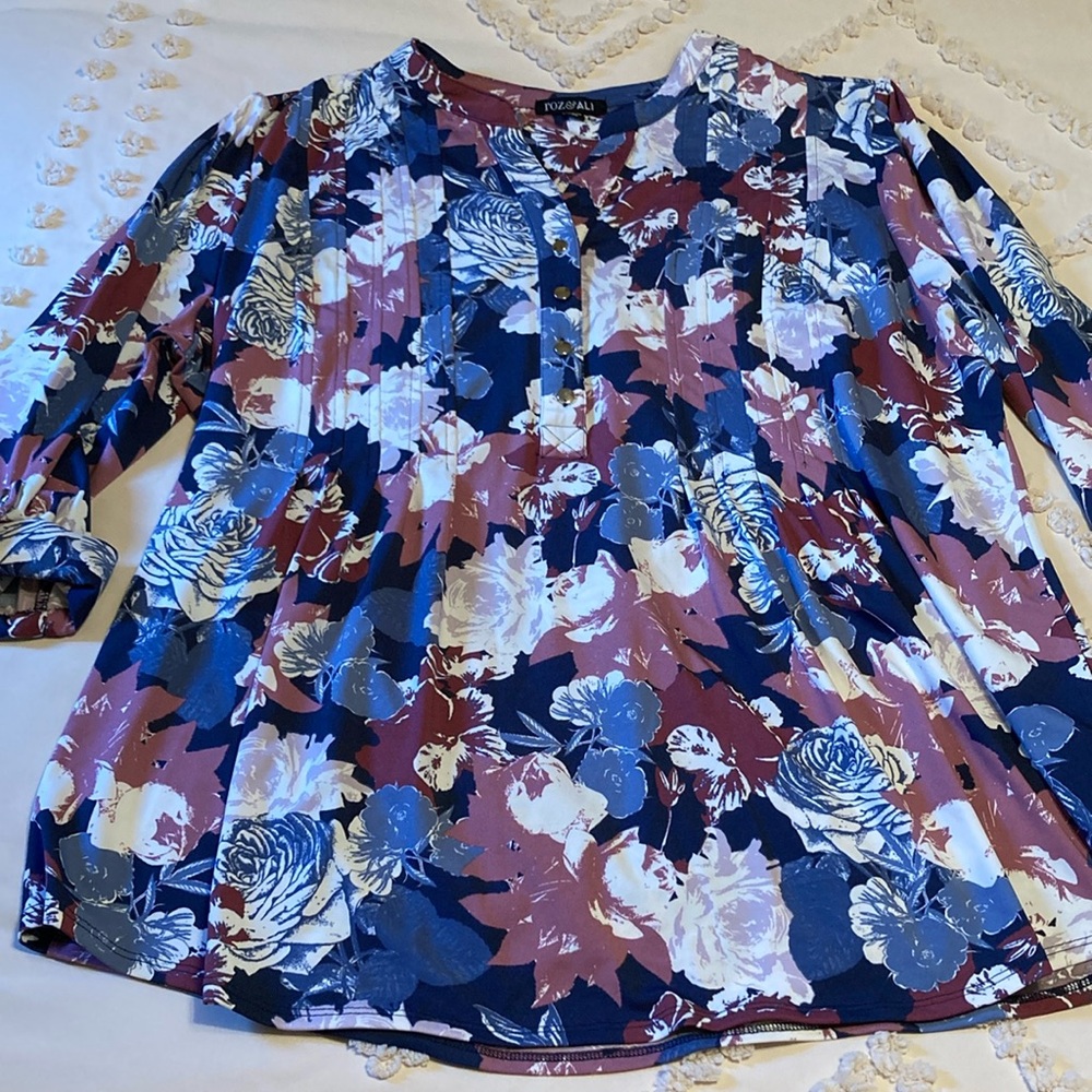 Roz & Ali popover shirt 2x
